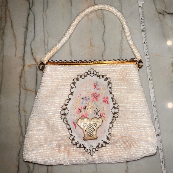 Antique Handmade in France Gorgeous purse.Elegant & very rare.Unique Beautiful - Picture 1 of 9